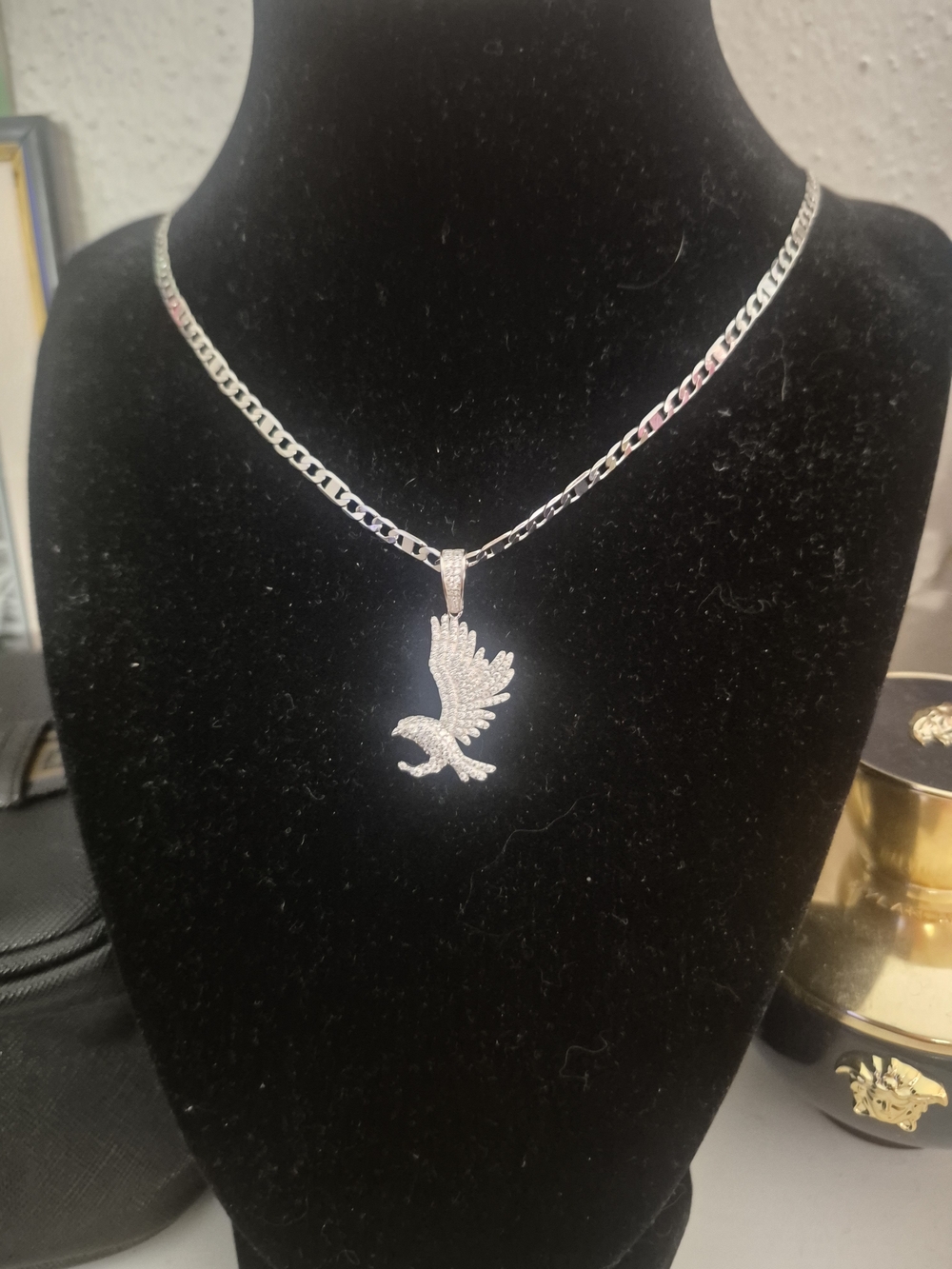 Sterling Silver Eagle Pendant - Jewelry